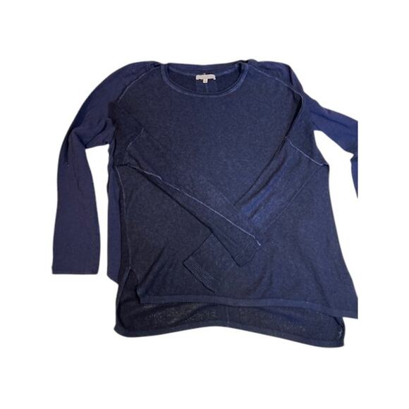 EILEEN FISHER - SKIN Navy Blue Bundle of 2 3/4 Shirt Lightweight sweater MEDIUM - Picture 12 of 16
